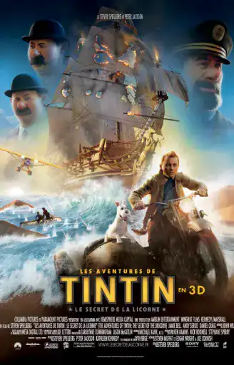 affiche Tintin - le secret de la licorne