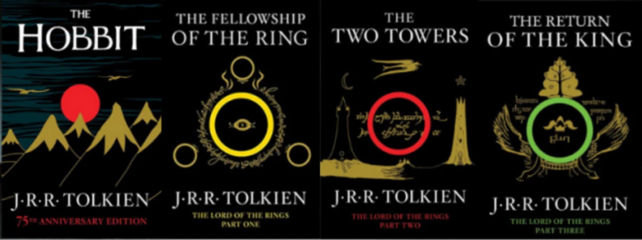 books hobbit + seigneur des anneaux